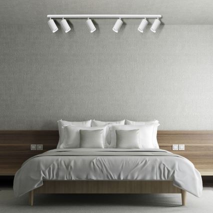 LED RGBW hämardatav vannitoa punktvalgusti TURYN 6xGU10/6,5W/230V 2700-6500K Wi-Fi IP44 valge