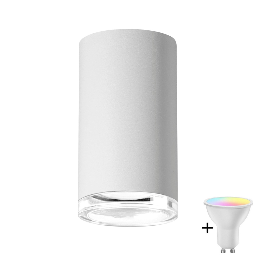 LED RGBW hämardatav vannitoa punktvalgusti TURYN 1xGU10/6,5W/2300V 2700-6500K Wi-Fi IP44 valge