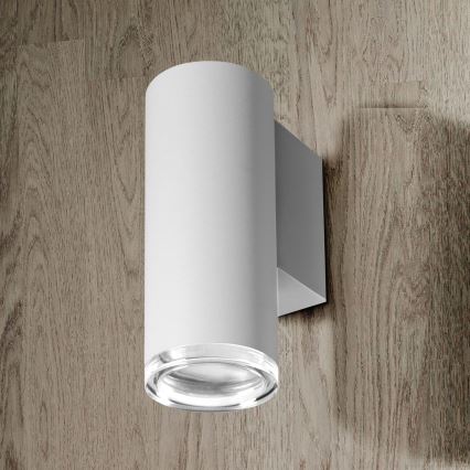 LED RGBW hämardatav vannitoa seinavalgusti TURYN 1xGU10/4,8W/230V 3000K IP44 valge + kaugjuhtimispult
