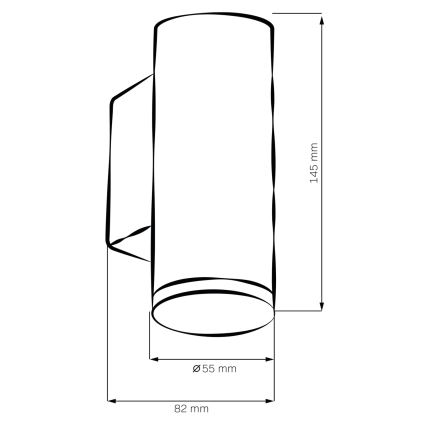 LED RGBW hämardatav vannitoa seinavalgusti TURYN 1xGU10/4,8W/230V 3000K IP44 valge + kaugjuhtimispult