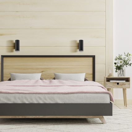 LED RGBW hämardatav vannitoa seinavalgusti TURYN 1xGU10/6W/230V 3000K Wi-Fi IP44 must