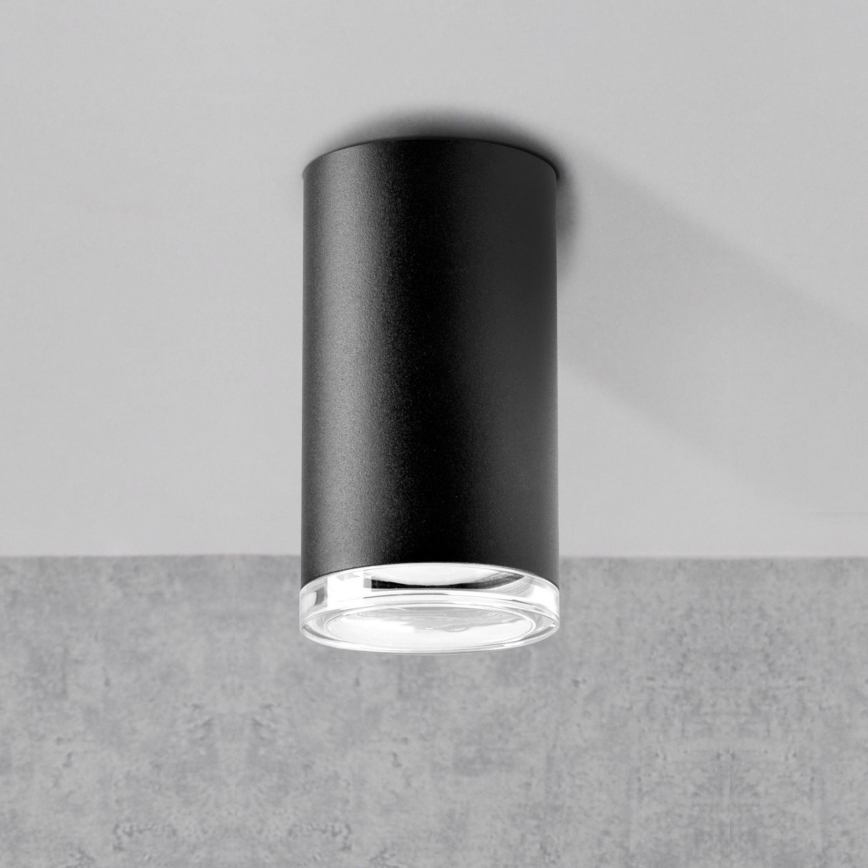 LED RGBW hämardatav vannitoa spottvalgusti TURYN 1xGU10/4,8W/230V 3000K IP44 must + kaugjuhtimispult