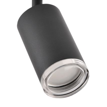 LED RGBW hämardatav vannitoa punktvalgusti TURYN 3xGU10/4,8W/230V 3000K IP44 must + kaugjuhtimispult