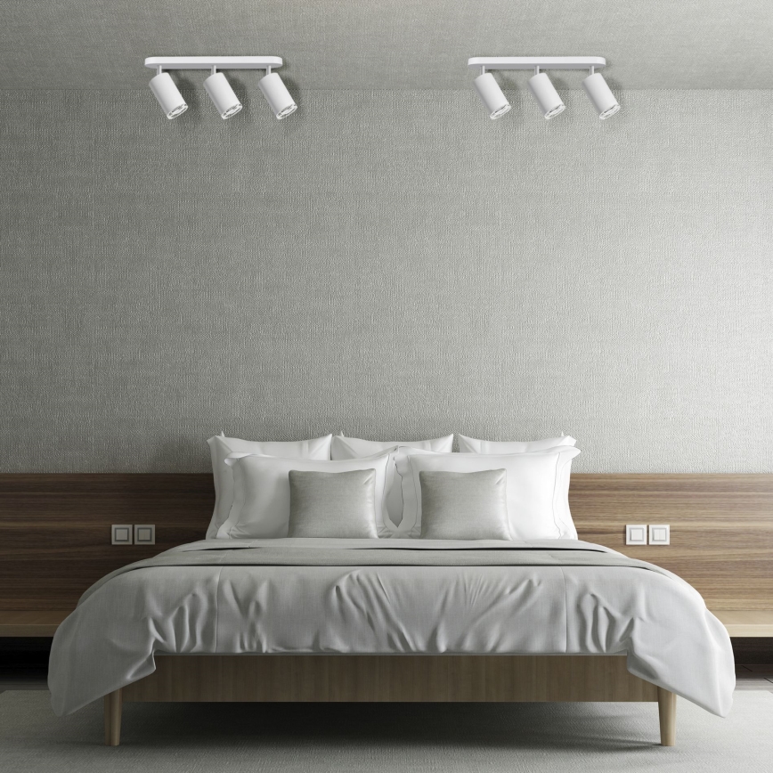 LED RGBW hämardatav vannitoa suunavalgusti TURYN 3xGU10/4,8W/230V 3000K IP44 valge + kaugjuhtimispult