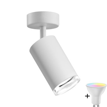 LED RGBW Hämardatav vannitoalamp TURYN 1xGU10/6,5W/230V 2700-6500K Wi-Fi IP44 valge