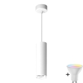 LED RGBW Hämardatav vannivalgusti TURYN 1xGU10/6,5W/230V 2700-6500K Wi-Fi IP44 valge