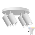 LED RGBW Hämardatav vannivalgusti TURYN 4xGU10/6,5W/230V 2700-6500K Wi-Fi IP44 valge