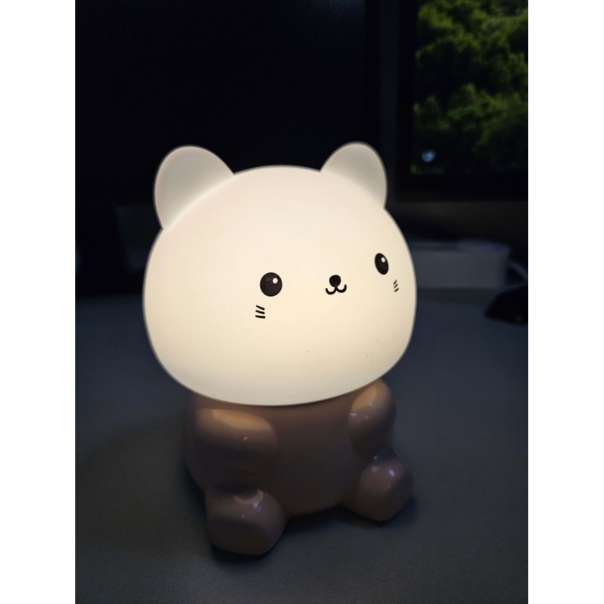 LED RGBW Laste puutetundlik lamp LED/1W/5V USB 1200 mAh kass