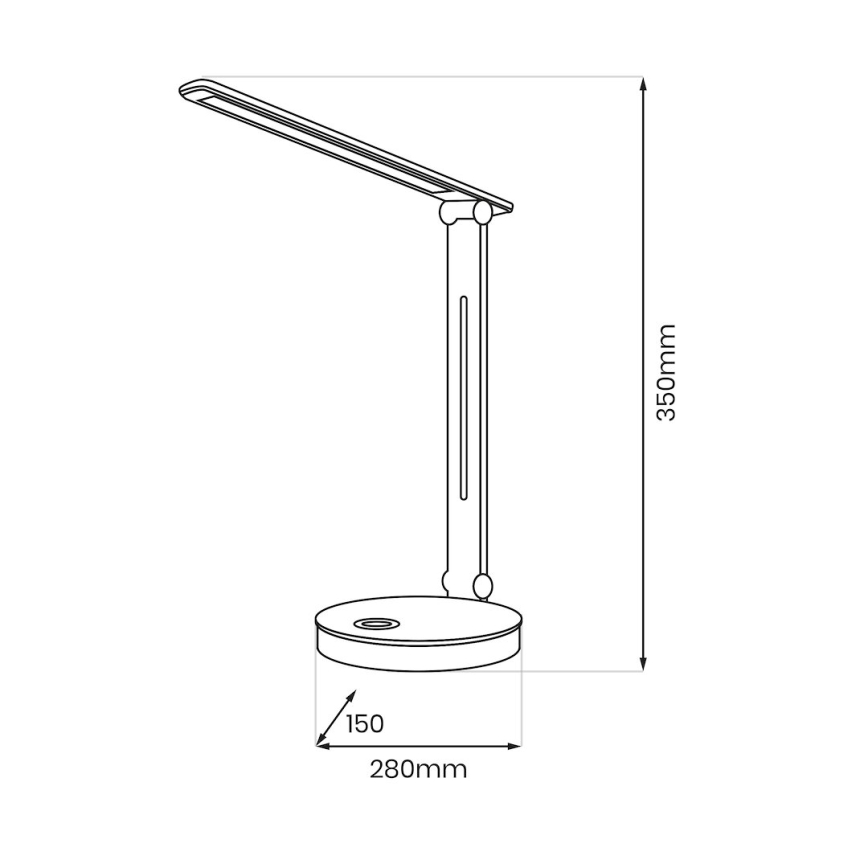 LED RGBW Laualamp BRUNO LED/5W/5V 3000/4500/6000K valge