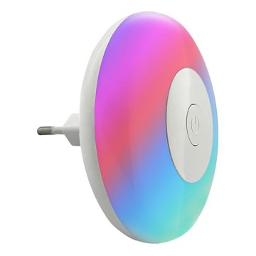 LED RGBW Öölamp LED/1W/230V valge