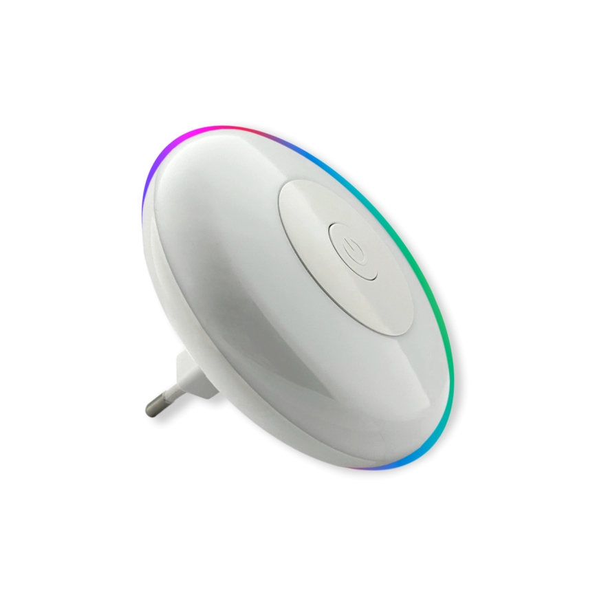 LED RGBW Öölamp LED/1W/230V valge