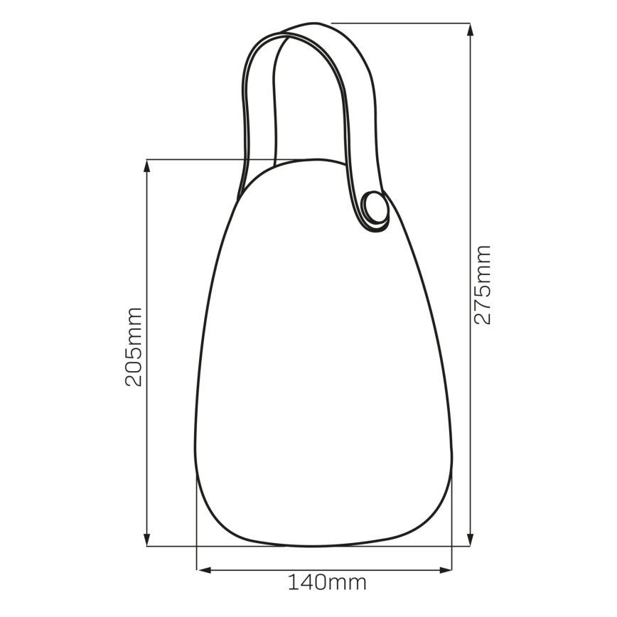 LED RGBW Päikesepaneeliga valgusti CANARIA LED/2W/1,2V 400 mAh IP44 valge