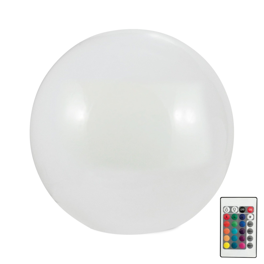 LED RGBW Päiksepatareiga valgusti BALL LED/1,2V d. 30 cm IP65 + kaugjuhtimispult