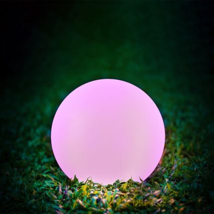 LED RGBW Päiksepatareiga valgusti BALL LED/1,2V d. 30 cm IP65 + kaugjuhtimispult