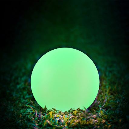 LED RGBW Päiksepatareiga valgusti BALL LED/3,2V 500 mAh d. 20 cm IP65 + kaugjuhtimispult