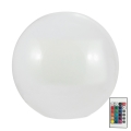 LED RGBW Päiksepatareiga valgusti BALL LED/3,7V 1500 mAh d. 40 cm IP65 + kaugjuhtimispult
