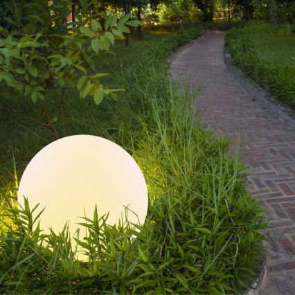 LED RGBW Päiksepatareiga valgusti BALL LED/3,7V 1500 mAh d. 50 cm IP65 + kaugjuhtimispult