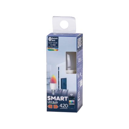 LED RGBW Hämardatav pirn C37 E14/4,9W/230V 2700-6500K - Aigostar