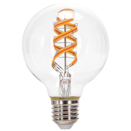 LED RGBW Hämardatav pirn FILAMENT MESH Nutikas G80 E27/4,9W/230V 2700K - Aigostar