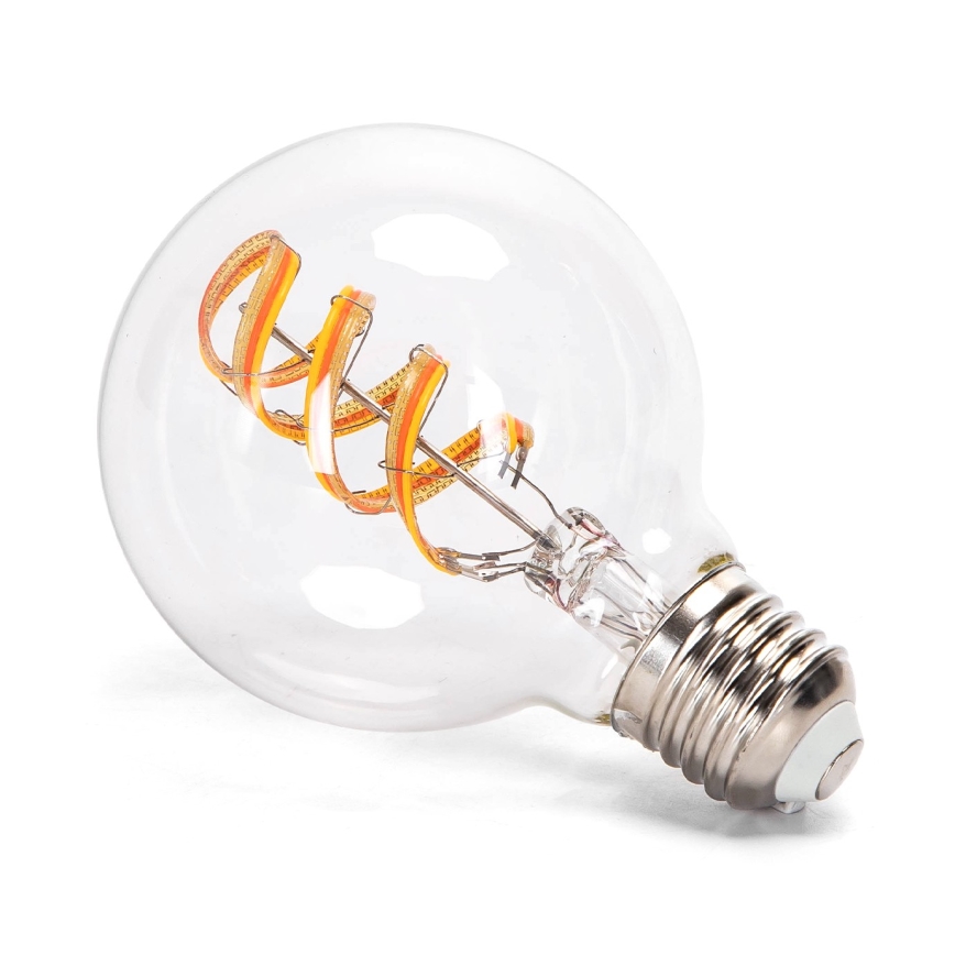 LED RGBW Hämardatav pirn FILAMENT MESH Nutikas G80 E27/4,9W/230V 2700K - Aigostar