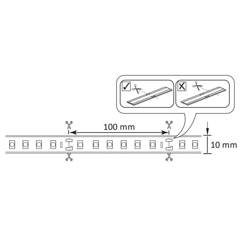 LED RGBW Väli hämardatav valgusriba 5m LED/24W/12V IP65