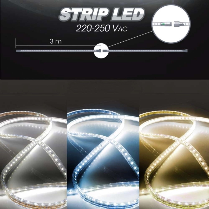 LED Riba EASY CONNECT LED/14,4W/230V 3m IP67 sinine
