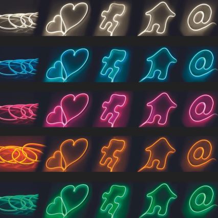 LED Riba NEON 5 m LED/27W/12V IP65 roosa