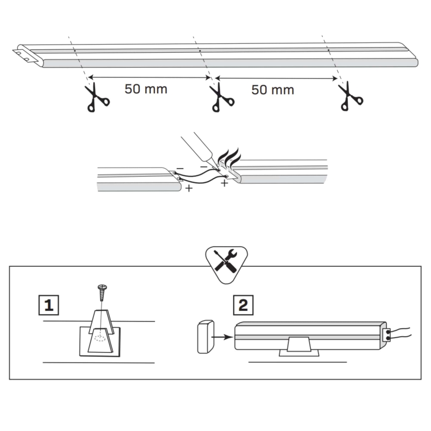 LED Riba NEON 5m LED/30W/24V roheline IP65
