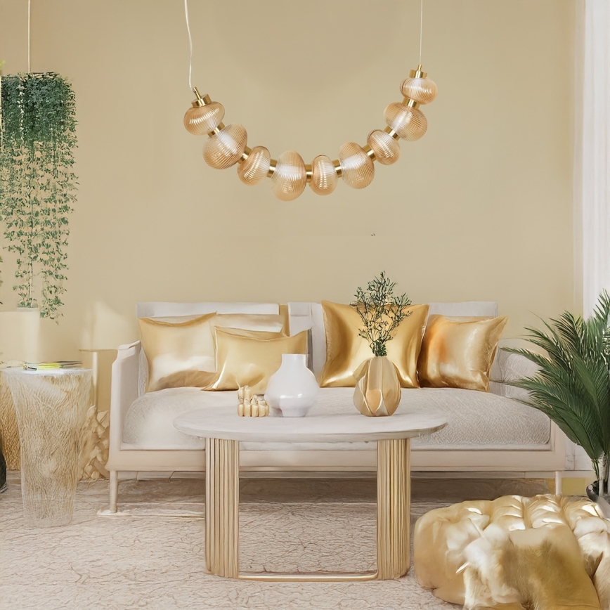 LED-riipvalgusti kaablil BOLLA LED/36W/230V kuldne / suitsune beež