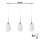 LED-ripp HARMA 3xE27/60W/230V matte kroom/valge