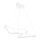 LED Rippla ARTISAN LED/36W/230V 4000K valge