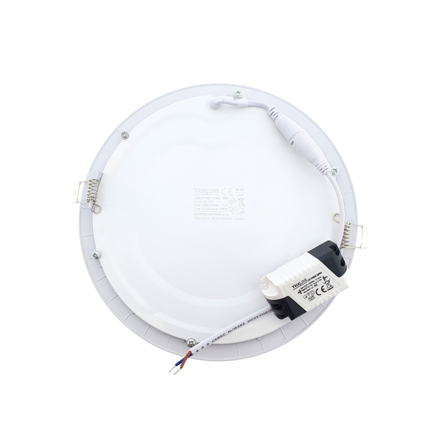LED Ripplaevalgusti ROUND LED/18W/230V 2700K