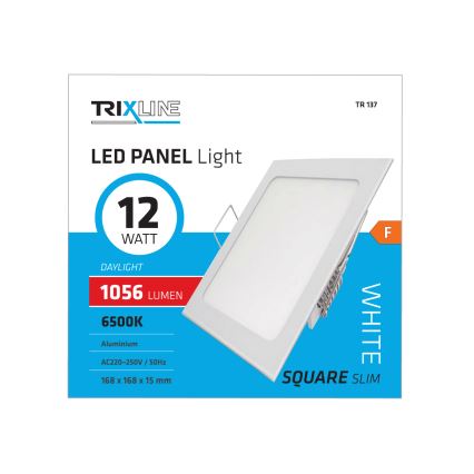 LED Ripplaevalgusti SQUARE LED/12W/230V 6500K