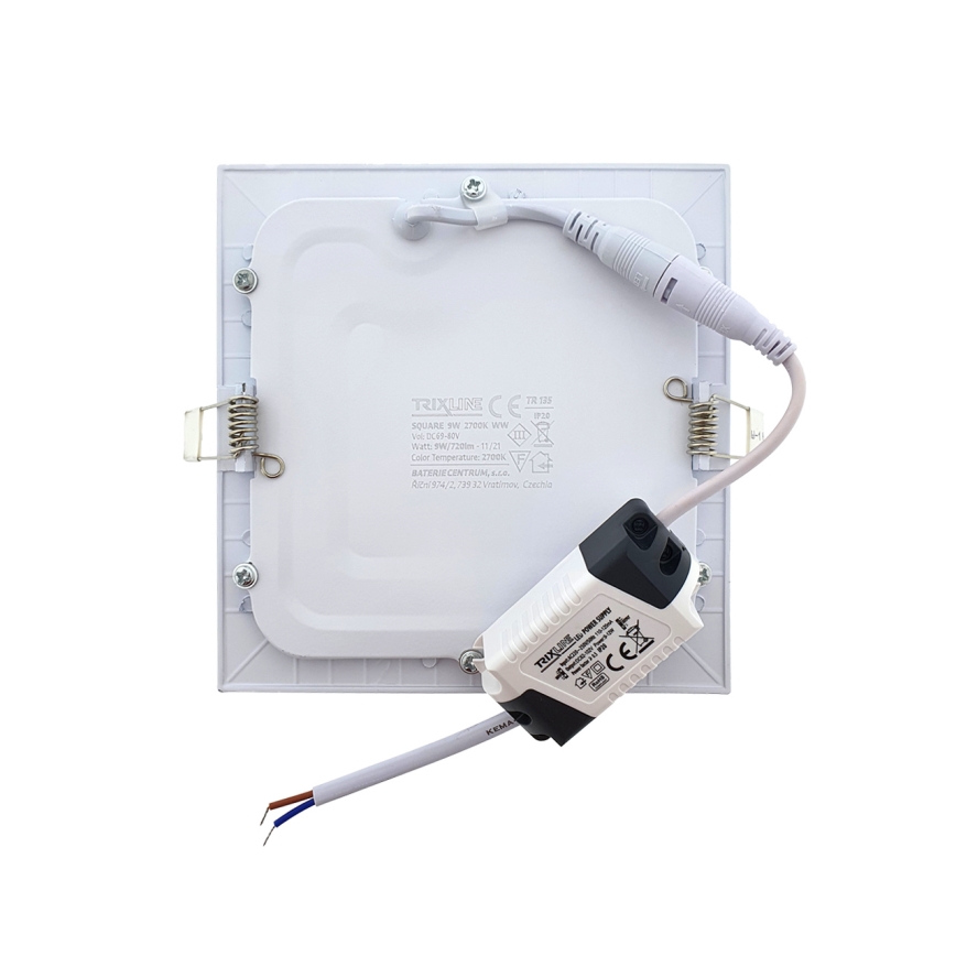 LED Ripplaevalgusti SQUARE LED/9W/230V 2700K