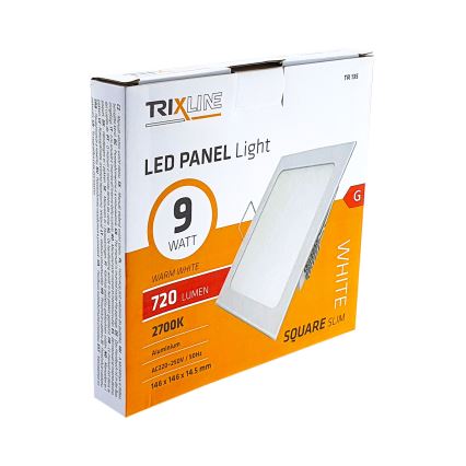 LED Ripplaevalgusti SQUARE LED/9W/230V 2700K