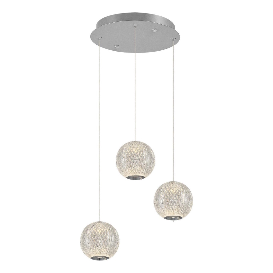 LED Ripplamp CREMONA 3xLED/5W/230V 3000K matt kroom