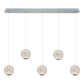 LED Ripplamp CREMONA 5xLED/5W/230V 3000K mattkrom