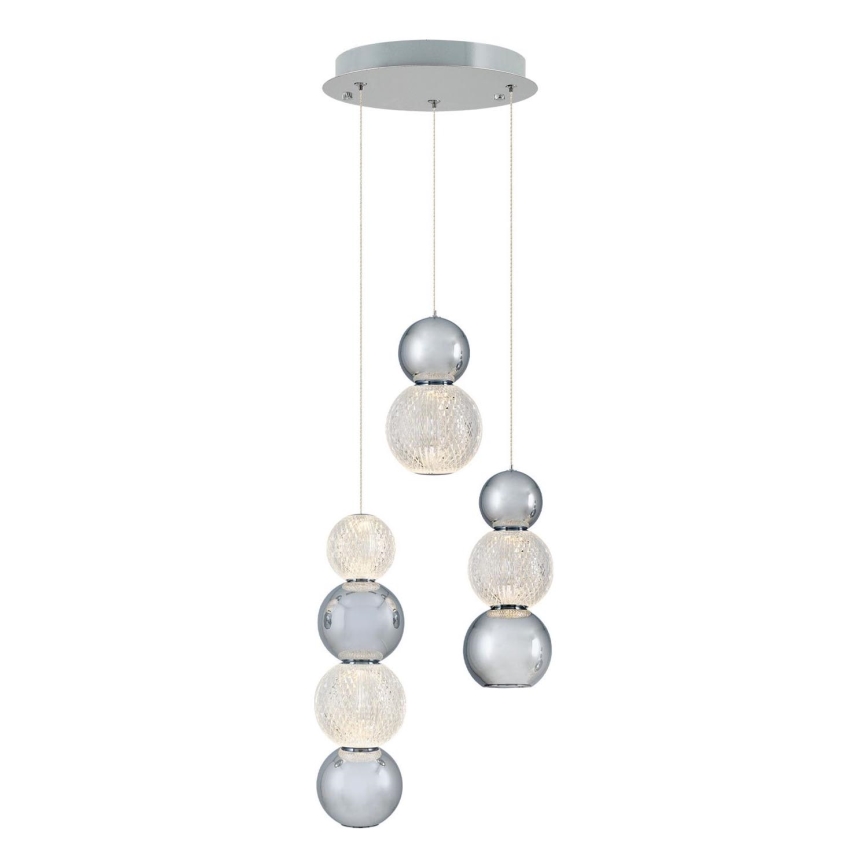 LED ripplamp CREMONA LED/17W/230V 3000K matt krom