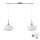 LED ripplamp HARMA 2xE27/60W/230V matt kroom/valge