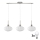 LED Ripplamp HARMA 3xE27/60W/230V matt-kroom/valge
