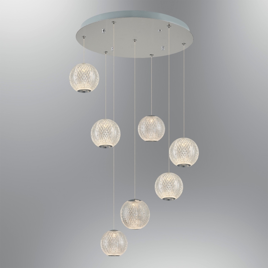 LED ripplavalgus CREMONA 7xLED/5W/230V 3000K matt kroom