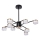 LED Ripplühter 8xLED/6W/230V 3000-6500K d. 68 cm kuldne/must