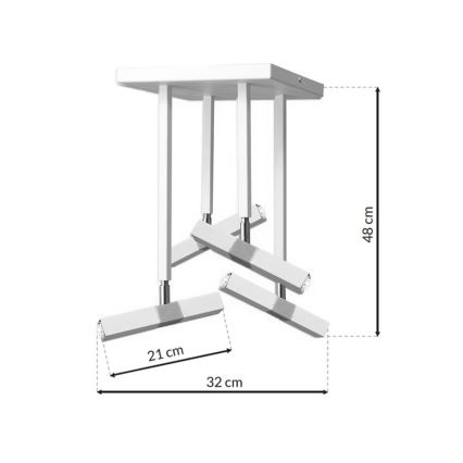 LED Ripplühter CASTRO 4xG9/7W/230V