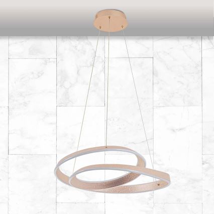 LED-ripplühter GLOW riputuskaabliga LED/75W/230V 4000K, läbimõõt 60 cm, kuldne