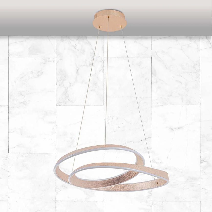 LED-ripplühter GLOW riputuskaabliga LED/75W/230V 4000K, läbimõõt 60 cm, kuldne