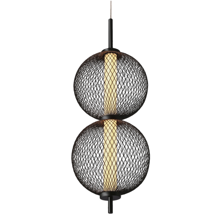 LED-ripplühter kaablil PUMA LED/10W/230V, läbimõõt 14 cm, must