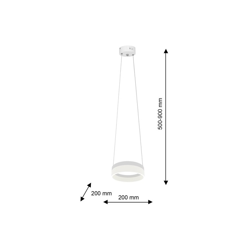 LED Ripplühter RING LED/12W/230V