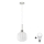 LED Rippvalgus HARMA 1xE27/60W/230V läbimõõt 20 cm mati kroomi/valge