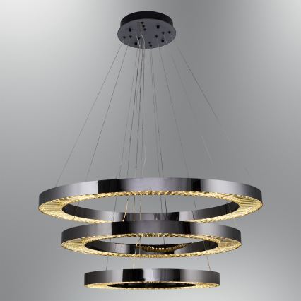 LED Rippvalgus JESI LED/99W/230V 3000K diameeter 100 cm hõbe