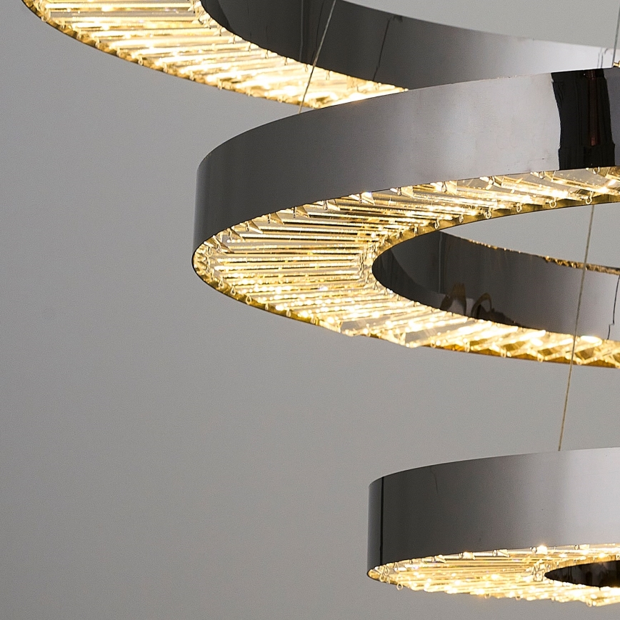LED Rippvalgus JESI LED/99W/230V 3000K diameeter 100 cm hõbe